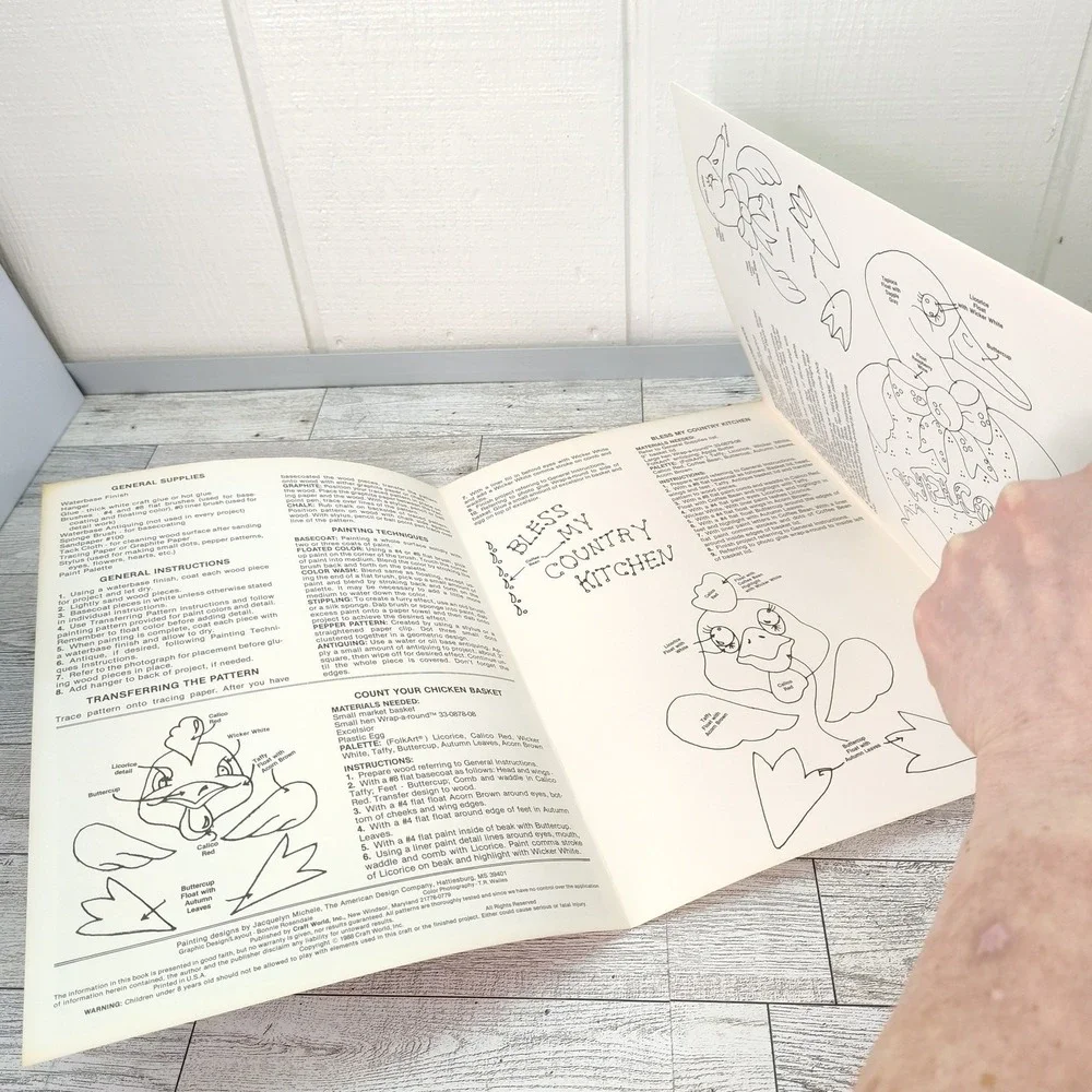 Wrap-A-Rounds Book III Tole Painting Designs 1988 Vtg Craft Patterns Folk Art Bk